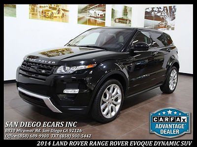 Land Rover : Range Rover DYNAMIC 2014 land rover evoque awd dynamic red black 360 camera 15 k miles loaded