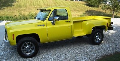 Chevrolet : C/K Pickup 1500 K10 1973 chevy k 10 rare long bed 4 x 4 stepside pickup truck show quality antique