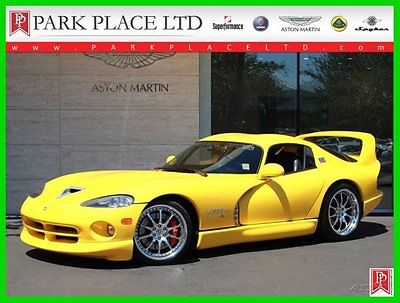Dodge : Viper GTS Coupe 2002 dodge viper coupe gts 8 l v 10 20 v manual rwd race yellow 18 k miles