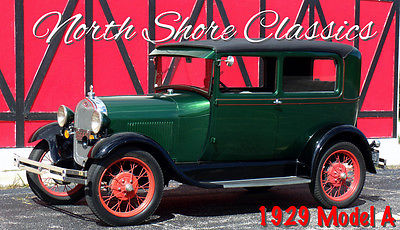 Ford : Model A Two Door Sedan 1929 ford model a two door sedan fully restored condition see video