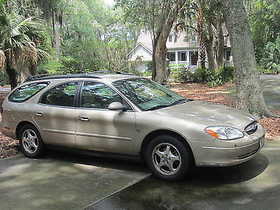 Ford : Taurus SE 2000 v 6 3.0 liter 56 000 org miles beige power leather seats a c am fm cass