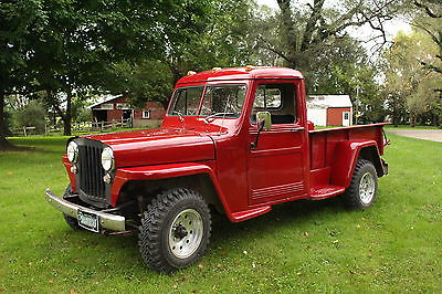 Willys : jeep willy pickup 2 door pickup 48 red jeep willy pickup