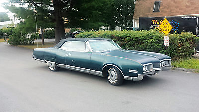 Oldsmobile : Ninety-Eight 98 1967 olds 2 door convertible forest mist poly green