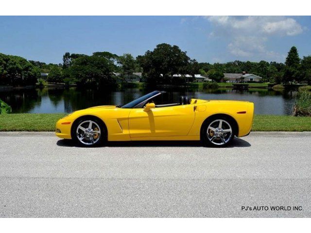 Chevrolet : Corvette Base 2dr Con CLEAN LOW MILES ONE OWNER 27,517 6.0L LS2 V8 LEATHER HEATED SEATS PADDLE SHIFTER