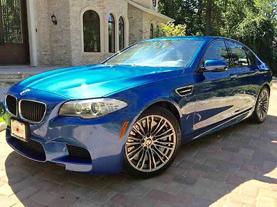 BMW : M5 Base Sedan 4-Door 2013 bmw m 5 monte carloe blue on red 6 speed carfax certified factory warranty