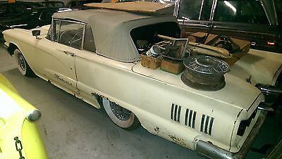 Ford : Thunderbird CONVERTIBLE 1960 ford thunderbird stored indoors since 1985 parts car restore 1958 1959