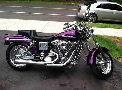 Harley-Davidson : Dyna 1993 custom dyna wide glide harley davidson custom plum crazy purple paint
