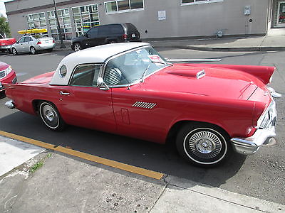 Ford : Thunderbird 1957 t bird good driver