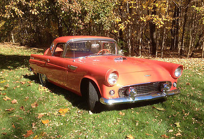 Ford : Thunderbird Convertible with Hard Top and Soft Top 1956 ford thunderbird hard soft top 2 door convertible fiesta red nice car