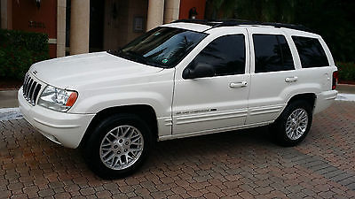 Jeep : Grand Cherokee Limited 2003 2004 jeep grand cherokee limited white 4.7 l v 8 78 k miles leather we finance