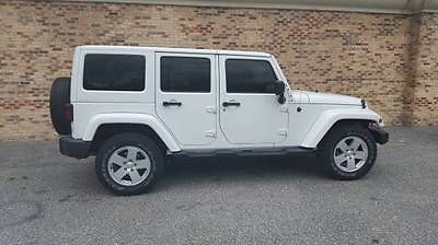 Jeep : Wrangler Unlimited Sahara Sport Utility 4-Door 2012 jeep wrangler unlimited sahara sport 4 x 4 loaded