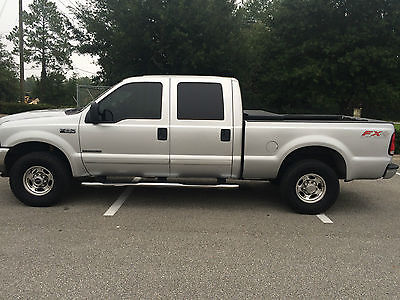 Ford : F-250 XLT 2002 silver crew cab f 250