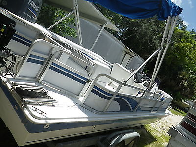 24' HURRICANE DECK BOAT AND TRAILER..NO MOTOR!