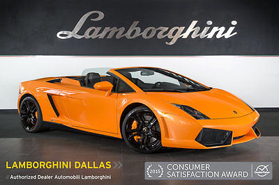Lamborghini : Gallardo Spyder NAV+RR CAM+Q-CITURA+BLACK APOLLOS+SPORTIVE LEATHER+ORANGE CALIPERS