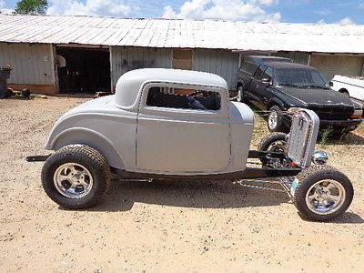 Ford : Other coupe 1932 ford three window coupe project new glass body on chromed show chassis