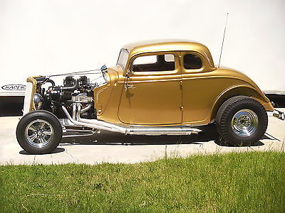 Ford : Other 34 ford 5 w coupe street gasser hot rod race car rat rod high boy