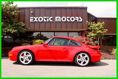Porsche : 911 Turbo 1997 porsche 911 turbo 993 guards red on black 32 k miles well optioned
