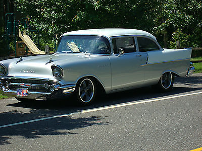 Chevrolet : Bel Air/150/210 Sedan Post SIMPLY STUNNING FRAME OFF PRO TOURING 1957 CHEVY.