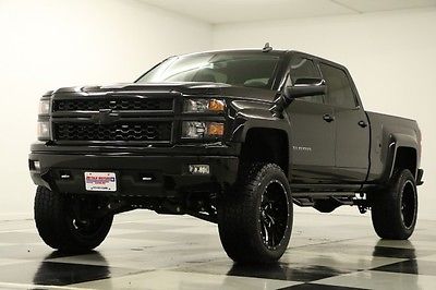 Chevrolet : Silverado 1500 4X4 6 Inch Lift Leather Navigation Black Crew 4X4 New GPS BDS 22 In Fuel Cleaver Rims Nitto Grappler Lifted 5.3L V8 14 2014 15 Cab
