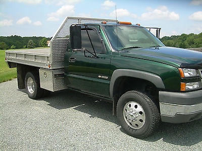 Chevrolet : Silverado 3500 Flatbed and Dump Truck 2005 chevrolet 3500 with aluminum flatbed dump body green