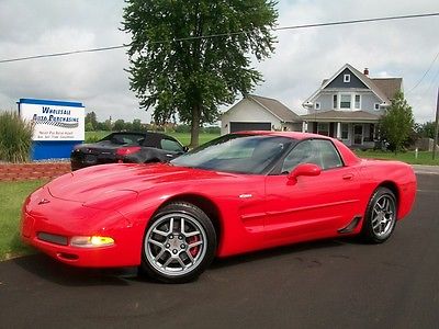 Chevrolet : Corvette Base Convertible 2-Door 2002 chevrolet corvette z 06 6 speed red n ready like new wow