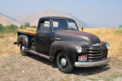 Chevrolet : Other Pickups 3100 1947 chevy 3100 pickup truck stock survivor straight runs drives patina