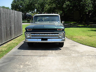 Chevrolet : C-10 Custom Cab 1966 c 10 pickup long wheel base fleetside custom cab with a c