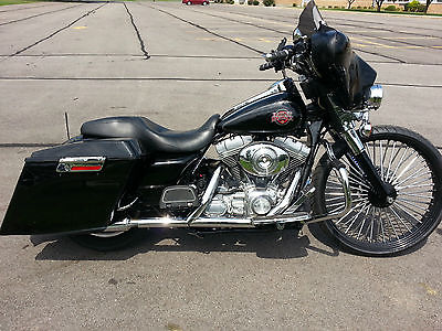 Harley-Davidson : Other Black Harley Davidson Electra Glide Lowered 26in wheel