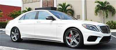 Mercedes-Benz : S-Class 4dr Sedan S63 AMG 4MATIC 2015 s 63 amg 4 matic over 168 k msrp designo white loaded with options