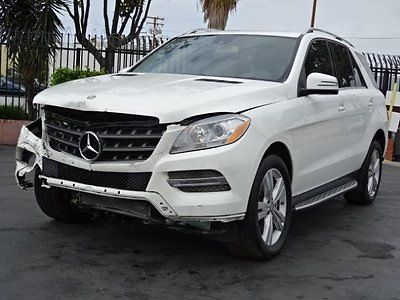 Mercedes-Benz : M-Class ML350 4MATIC 2015 mercedes benz ml 350 4 matic damaged wrecked only 8 k miles loaded wont last