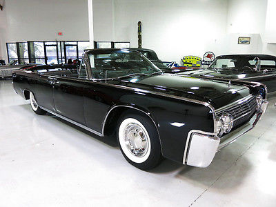 Lincoln : Continental Convertible  1963 lincoln continental convertible triple black a c stunning show car