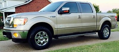 Ford : F-150 Lariat Crew Cab Pickup 4-Door 2011 ford f 150 lariat 4 x 4 crew cab ecoboost leather htd cld seats nav sunroof