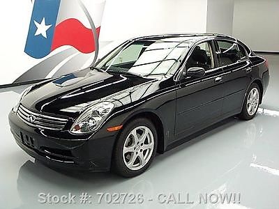 Infiniti : G35 AWD SEDAN SUNROOF HEATED LEATHER 2004 infiniti g 35 awd sedan sunroof heated leather 85 k 702726 texas direct auto