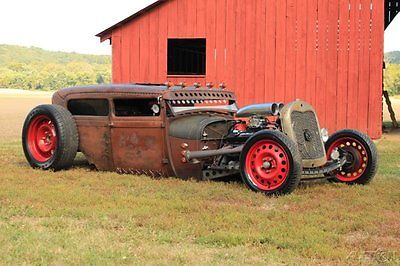 Ford : Model A 1929 model a tudor rat rod 355 ci v 8 700 r 4 air ride patina stereo custom