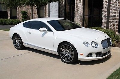 Bentley : Continental GT Speed Coupe MSRP $237k Glacier White Carbon Fiber Ventilated Massage Seats Red Calipers