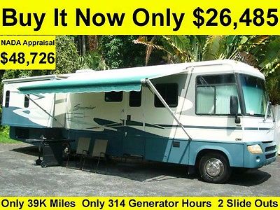 2002 ITASCA SUNCRUISER 35FT CLASS A RV MOTORHOME CAMPER 2 SLIDE OUTS 2013 TIRES