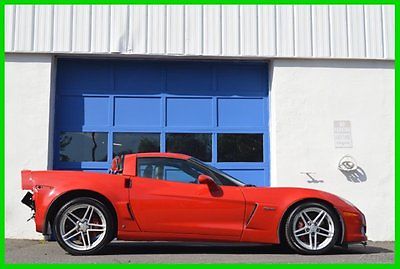 Chevrolet : Corvette Z06 Hardtop LS7 7.0L 6 Speed Navigation Loaded Repairable Rebuildable Salvage Lot Drives Great Project Builder Fixer Wrecked