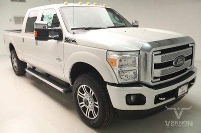 Ford : F-250 Platinum Crew Cab 4x4 2016 navigation 20 s aluminum leather heated cooled v 8 diesel