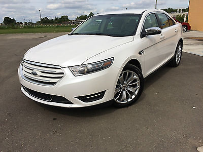 Ford : Taurus Limited 2015 ford taurus limited navigation camera heated cooled seats pearl white nice