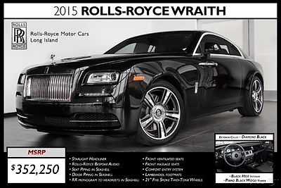 Other Makes : Other Base Coupe 2-Door 2015 rolls royce wraith diamond black w black seashell int 6.6 l v 12 48 v turbo