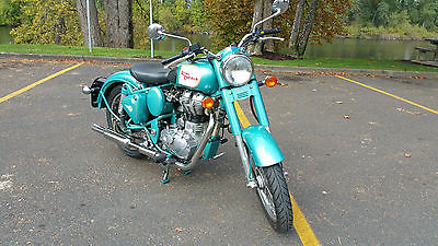 Royal Enfield : C-5 Classic Beautiful Pristine 2010 Royal Enfield Teal C-5 Classic