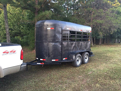 2- Horse Bumper Pull Trailer stock livestock cattle enclosed PRICED LOW TO GO!!!
