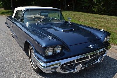 Ford : Thunderbird CONVERTIBLE 1960 ford t bird in very original condition owned by famous actress dina merrill
