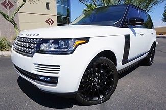 Land Rover : Range Rover SC Full Size Supercharged HSE 13 white rover clean carfax low miles loaded like 2012 2012 2014 2015 sport v 8