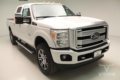 Ford : F-250 Platinum Crew Cab 4x4 2016 navigation 20 s aluminum sunroof leather heated v 8 diesel