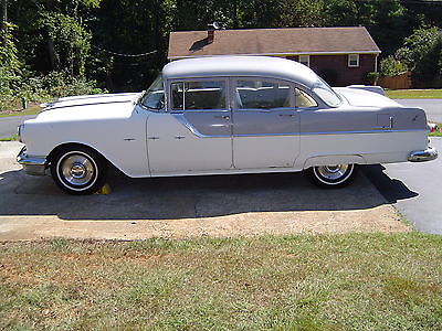 Pontiac : Other two tone gray 1955 pontiac starchief sedan