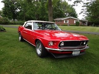Ford : Mustang Base Convertible 2-Door 1969 ford mustang base convertible 2 door 5.0 l