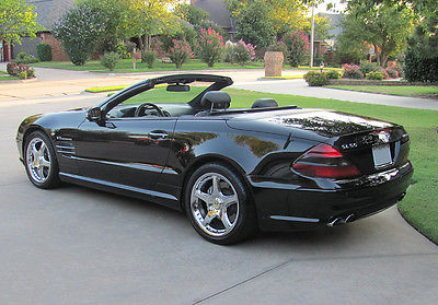 Mercedes-Benz : SL-Class SL55 2003 mercedes benz sl 55 amg convertible 20976 miles black on black