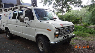 Ford : E-Series Van Double Right Side and Rear Doors with Glass 1991 ford e 350 extra long heavy duty van racks hd platform on roof w rails