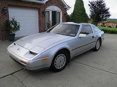 Nissan : 300ZX 2+2 T roofs 1988 2 2 coupe silver 89 100 miles auto leather interior digital dash